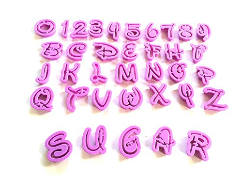 36 Buchstaben Zahlen Aussstecher Alphabet Ausstechformen Fondant Marzipan Torten - 4