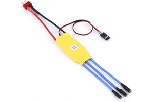 YUNIQUE GREEN-CLEAN-POWER - ESC Brushless 30A Contrôleur de Vitesse | Compatible avec Hélicoptère RC, Quadrirotor | Max 210.000 Tours, UBEC 5V | Jaune, Plastique