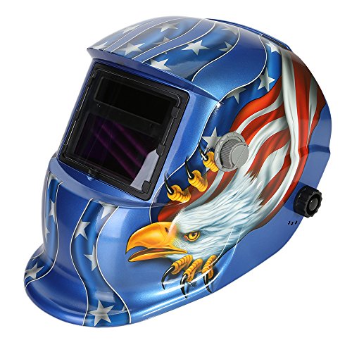 LESOLEIL Automatik Schweißhelme Solar Schweißmaske Schweißschirm Schweißschild ARC TIG MIG Welding Helmet Blue