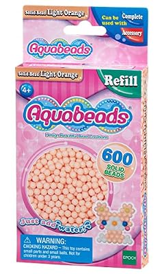 Aquabeads - 32618 - Recharge Perles - Orange Clair