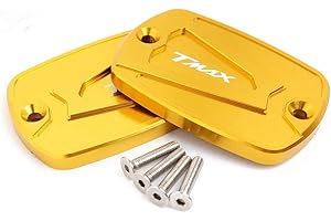 CXEPI Moto Avant Couvercle Réservoirs de liquide de freins CNC Aluminum pour Yamaha Tmax 500 2004-2011 Tmax 530 DX SX 2012-2018,TMAX 560 2020