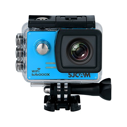 SJCam SJ5000X Elite (versión española) - Videocámara deportiva (WiFi integrado, 4K, pantalla de 2'' LCD, WiFi, sumergible 30 m) color azul