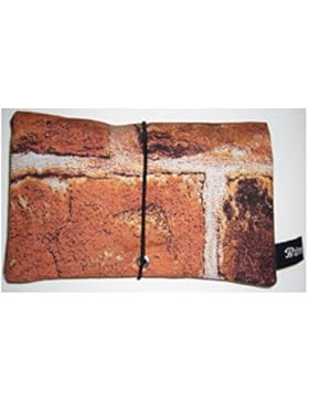 Büroteuse Tabaktasche / Drehertasche in verschiedenen Ziegel-Designs, jede Tasche ein Unikat!