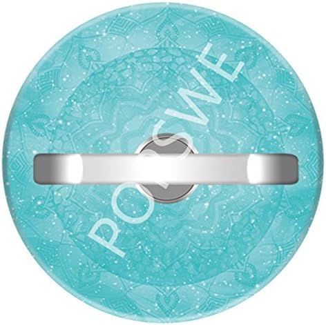POPSWE Phone ring stand holder Metal Finger Grip Stand (r492), Car Mount 360 Degree Rotation Phone Ring Grip for iphone phone ring stent Floral Mandala Turquoise