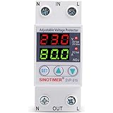 ZJL220 SVP916 Relè di Protezione da sovratensione Regolabile 220V 40/63 / 80A Doppio Display Home