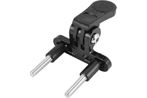 Bruafsir Bicycle Headlight Mount Adaptor for Stem Mount Cycling Front Light LED Lamp Holder Bracket Camera Type Connector