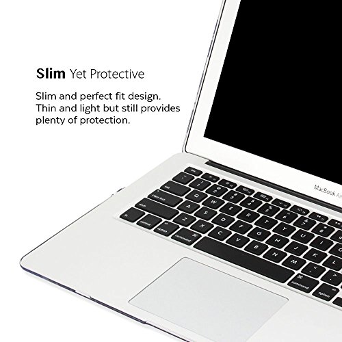 MacBook Air 13 Hülle, GMYLE Hard Case Print Glossy für MacBook Air 13 – Kristall-Blümchenmuster Glänzend Hard Shell Fall-Abdeckung Hülle Case Etui Tasche - 5