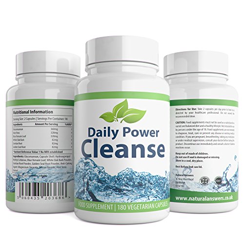 Detox Plus Colon Cleanse | Natural Cleansing System for Weight Loss and Bloating | 180 Capsules UK Manufactured | 100% Vegetarian Friendly | Well Know Trusted Brand Natural Answers - Image 5