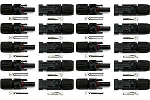 NUZAMAS NEW 10 Sets of Solar Panel Connectors Male Female for PV Solar Panel Cable
