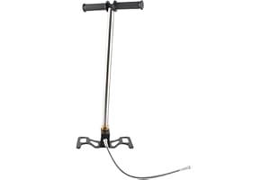 ONGOION Pompe à air de plongée, gonfleur Portable Haute Pression Manuel avec manomètre, matériau résistant à la Pression et à la Corrosion, pour la plongée avec Bouteille d'oxygène