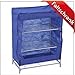 Produktbild Campingschrank 60x35x80cm 3Ablagen blau Faltschrank Stoffschrank