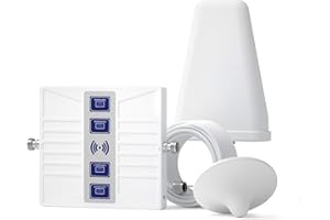 LINSINAL Amplificador de Señal 4G 3G 2G 4 Bandas 900/1800/2100/2600MHz (Banda 8/3/1/7) Amplificador 4g Amplificador 4G gsm 70dB ALC Amplificador Celular