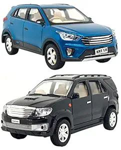 Jack Royal Fortuner- KRT SUV Toy Series - Plastic Miniature Toys (2-Combo) Color May Vary as Per The Availability in Stock