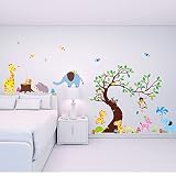 Wandtattoo Wandsticker Kinderzimmer Wald Baum Sticker Aufkleber Sticker DDS 54 - 3