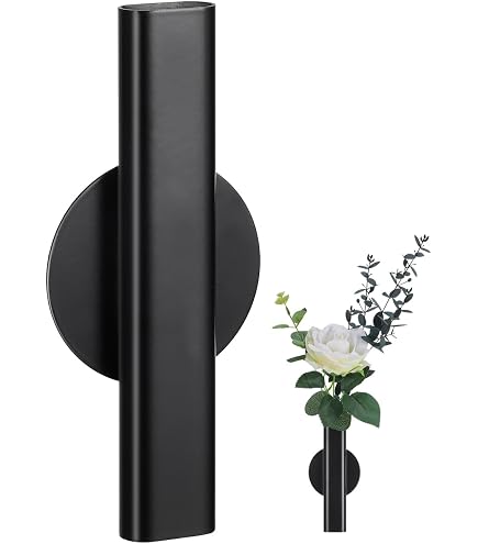Abaodam Wanddekoration Vase Wandpflanzvase Wandblumenhalter Wandvase hängende Wandvase Blumenvase Wand montierte Hände Eisen Vase Wand für getrocknete Blumen und Faux Grünpflanzen
