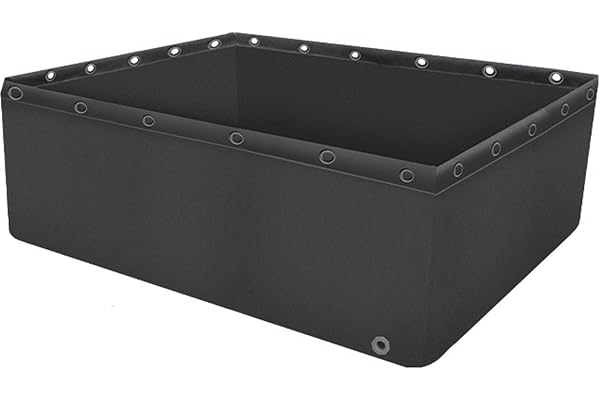 GALPBBCADE Piscine d'aquarium Multifonction Pliable Aquarium Piscine Bassin avec Robinet de Vidange Bassin À Poissons en Toile PVC Koi Poissons Rouges Élevage Jardin Extérieur,B,1x1x1m