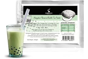 BUBBLE TEA HOUSE CO. Honeydew Melon Bubble Tea Powder by Bubble Tea House Company (200 g) - Make Bubble Tea at Home - Ideal for Frappes, Coffee, Boba Tea, Milkshakes - Gluten Free, Halal Certified