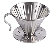 E Prance Permanent Coffee Filter Kf2 Reusable Coffee Filter Stainless Steel With Removable Stand For 4 Cups Updated Version Amazon Co Uk Kitchen Home