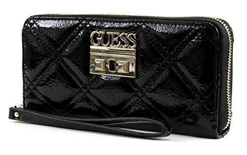 Preisvergleich Produktbild Guess Damen Status Geldbörse, Schwarz (Black Shine / Bks), 21x10x2 Centimeters