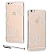 Produktbild urvoix (TM) Ultra Dünn Transparent Klar galvanisiert Hart Tasche Case Cover Schmetterling Design für (11,9 cm) iPhone 6 (nicht passend für iPhone 6Plus) silber