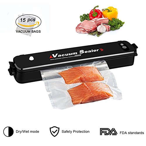 Preisvergleich Produktbild Folienschweißgeräte Vakuumiergerät, Novatech Lebensmittel Folienschweißgerät 34cm Für Vakuum Und Siegel, Lebensmittel Bleiben Bis Zu 8x Länger Frisch, Automatisch Vakuumieren Und Schweißen, Inkl.15 Gratis Pro