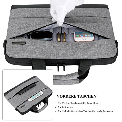 BRINCH 15 6 Zoll Laptop Tasche tragbar notebooktasche Leichtgewichts Tragetasche Handtasche mit Trageriemen f  r Laptop   Tablet   MacBook   Ultrabook