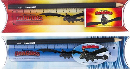 Preisvergleich Produktbild Dragons Lineal-Set 3tlg farbl sortiert mit 6St.