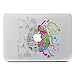 Produktbild Macbook Aufkleber, Stillshine Super dünn (0,07 mm) Removable Bunte Muster Fashion Macbook Sticker Aufkleber Skin Laptop Vinyl Decal Sticker Abziehbild Abziehbilder (Pattern 13)