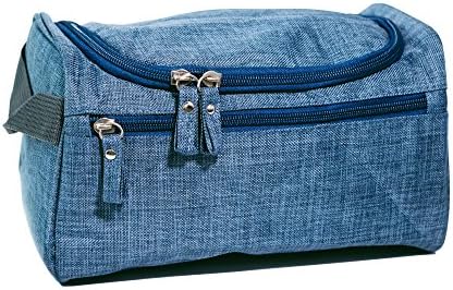 Toiletry Bag for Men, Women &amp; Children. Perfect size for Organising your Travel Toiletries, Wash Bag for the Gym or Ladies Make-up bag. With Hanging Hook, Multi Pockets &amp; Carry Handle - Blue