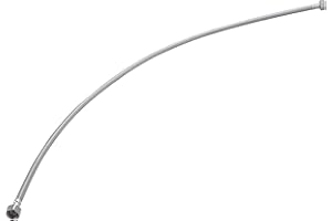 Flexible de acero inoxidable hembra-hembra 1/2 | Paso interior 8 mm | Longitud 100 cm | Conexión resistente y duradera | Ideal para fontanería y sistemas de agua | Fácil instalación | QUICK PLOMBERIE