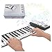 Produktbild MYEUIE Roll Up Piano mit elektronischer Tastatur Soft Silicon 61 Eingedickte Tasten Flexibel Faltbar Elektrisch Digital Roll Up Piano mit Tastatur Mit Aufnahmeprogrammierung Wiedergabefunktionen USB