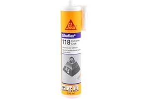 SIKA - Sikaflex 118 Extreme Grab, Masilla adhesivo de construcción para montaje sin fijación temporal, Potente agarre inicial, interior y exterior, Blanco, 290 ml