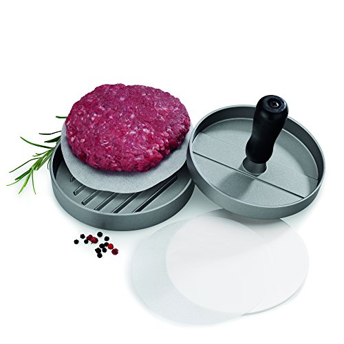 Kela 11715 Hamburgerpresse, Aluguss, Antihaftbeschichtet, 12 cm Durchmesser Buffalo - 5