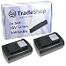 Produktbild 2x Trade-Shop Premium Li-Ion Akku 36V / 3000mAh / 108Wh ersetzt Güde 95526 95543 passend für Akku-Rasenmäher 370/36 95540 / 95650, Akku-Rasenmäher 430/36 95545 / 95655, Akku-Kettensäge 300/36 95680 / 95660, Akku-Freischneider 95665