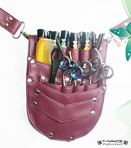 BARBER &amp; PERSONAL SHEARS AND TOOLS Holders/Holster, BAGS-Macs Professional Hair Dressers Scissors Holder Holster /Pouch For Multi And Professional Use Macs Professional -174 (174-Brown Holister)