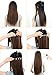S-noilite® Fashion 23 Inches (58cm) 3/4 Full Head One Piece 5clips Clip in Hair Extensions Extension Long Straight All Colors (Dark Brown)