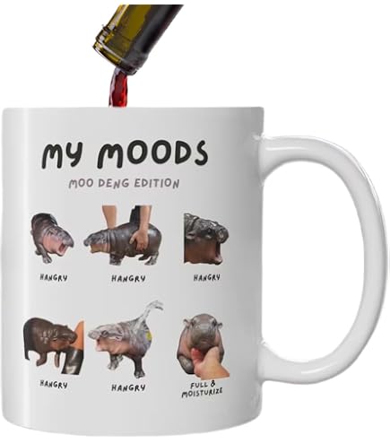 Lustige Bison-Tasse „Leicht Abgelenkt Von Bisons“ – 300 Ml, Spülmaschinengeeignet