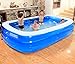 Produktbild Global- Aufblasbares Familien-Spiel-Pool, PVC-Materialien-faltende Wanne, erwachsene Kind-Swimmingpool ( größe : 366*193*65cm )