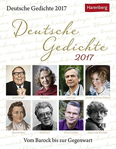 Deutsche Gedichte - Kalender 2017: Vom Barock bis zur Gegenwart