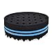 New Double Side Two in One Magic Twist Hair Sponge Afro Braid Style Dreadlock Coils Wave Hair Curl Sponge Brush (Blue)