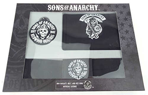 Preisvergleich Produktbild Sons of Anarchy , Herren-Geldbörse schwarz schwarz