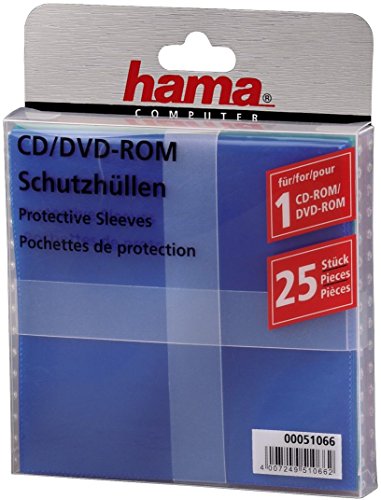 Hama CD-Leerhüllen (25 Stück, auch für DVD und Blu-ray geeignet) CD-Schutzhüllen farbig - 2