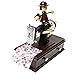 CocoTop Lover Couple Design Plastic Music Box with Wind-up Vintage Mini Sewing Machine Movement for Desk Decoration & Gifts