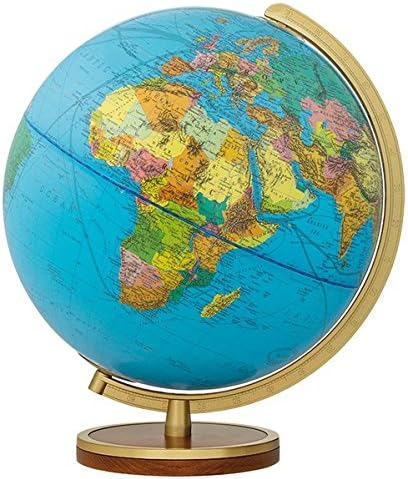 Columbus Verlag Columbus Verlag40 34 53 Duplex Light Globes with Beech Leg Stained with Brass Ring, 34 cm, Multi Color