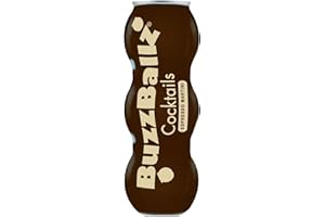 BUZZBALLZ COCKTAILS: Espresso Martini 200ml 13.5% Alcohol | Premixed Coffee Flavored Cocktail (Pack of 3) | Ready To Drink | Made from Vodka and Roasted Coffee