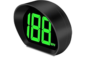 WODHMIEY Velocímetro Digital, velocímetro Digital para Coche, LED, Pantalla Grande, Alimentado por USB, GPS, Beidou, Chip de Modo Dual para Todos los vehículos, conexión mph, Verde