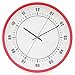 Produktbild KHSKX Kreative Metall Wecker Wanduhren, Flug-II optional amerikanisches Stereo Mute 4-farbig Wanduhr, Rot