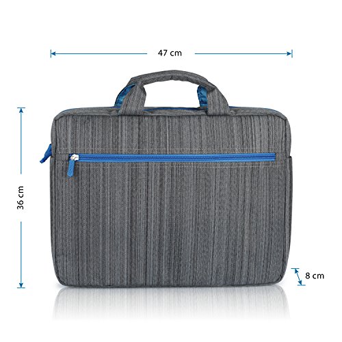CSL - Notebooktasche f  r Notebooks bis 17 3 Zoll  43 9cm    Laptop Tasche   Schultertasche   mit Zubeh  r-F  chern und widerstandsf  higen Polsterw  