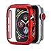 Produktbild TianranRT Ultra Dünn PC Sprühen Gehäuse Schutz Stoßstange Gehäuse Abdeckung Für Apple Watch 4 44 mm (Rot,44MM)