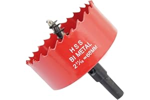 Laiwei trzpień do dużych obciążeń, otwornica 68 mm do wiercenia w drewnie, cienkiej blachy, aluminium, PCW i innych materiałów